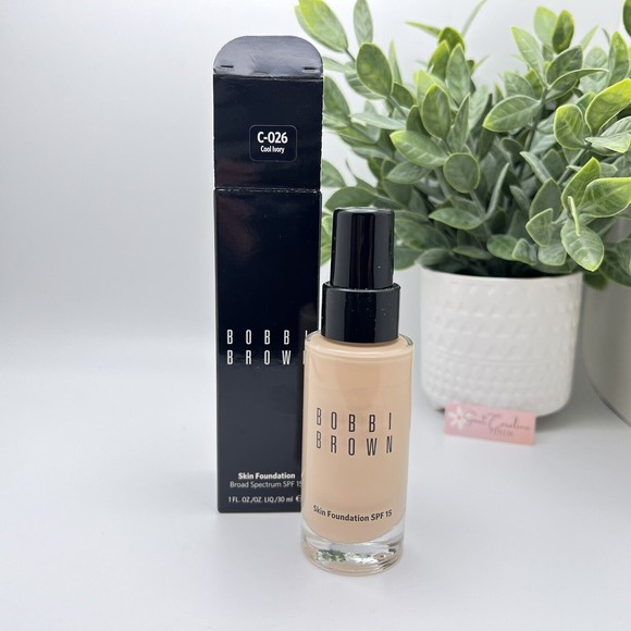 Bobbi Brown Other - Bobbi Brown Skin Foundation Long-Wear Lightweight SPF15 Cool Ivory C-026 NEW